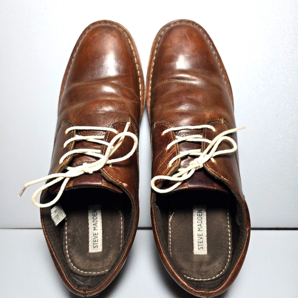 Steve Madden Brown Harpoon Oxford Wood Men's Size 12 - Picture 6 of 16